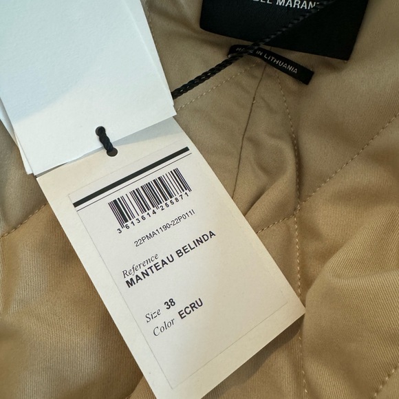 Isabel Marant Belinda Sherpa Coat size 38 Cream NWT - Picture 4 of 10